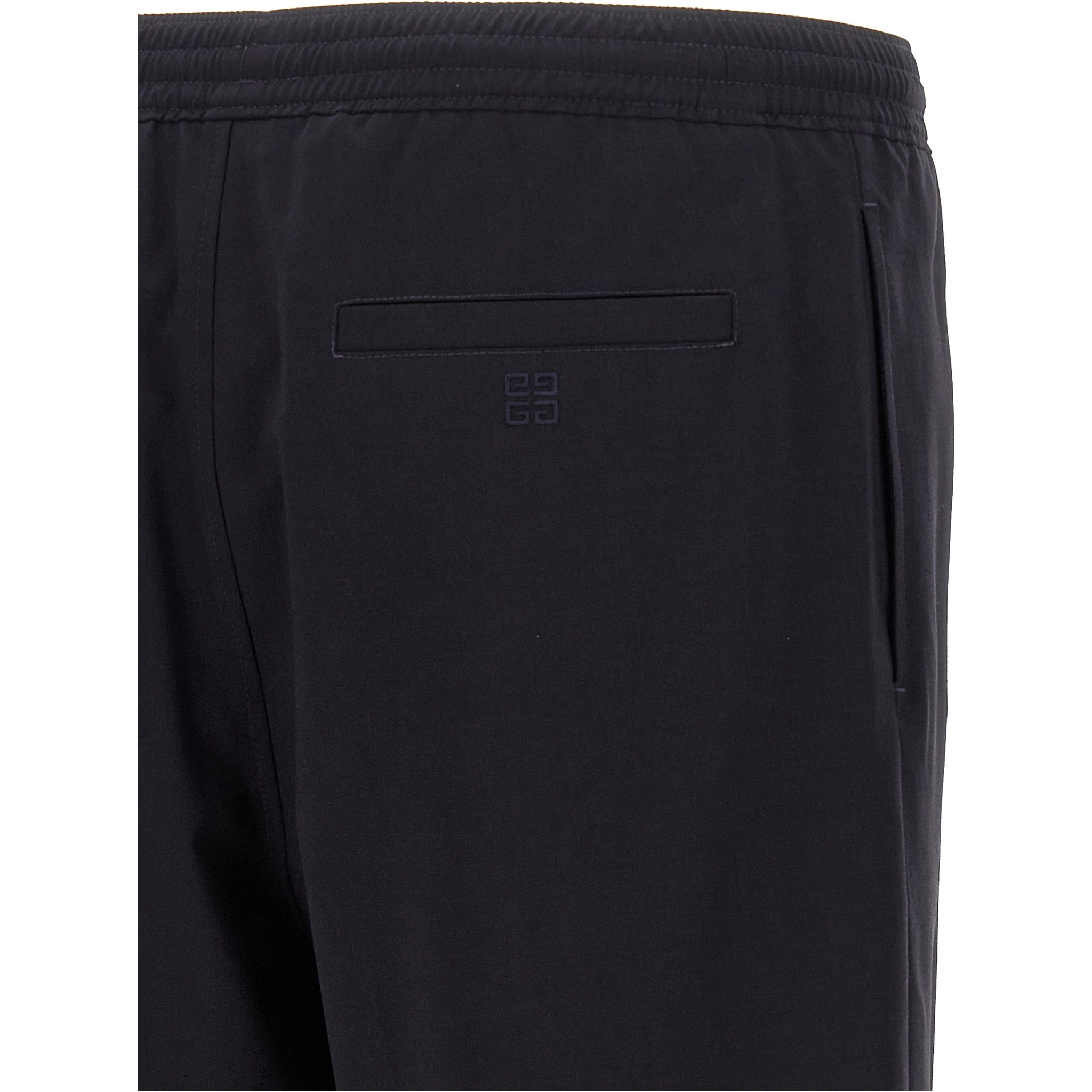 Blue Elastane Bermuda Shorts