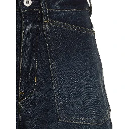 Blue Cotton Bermuda Shorts