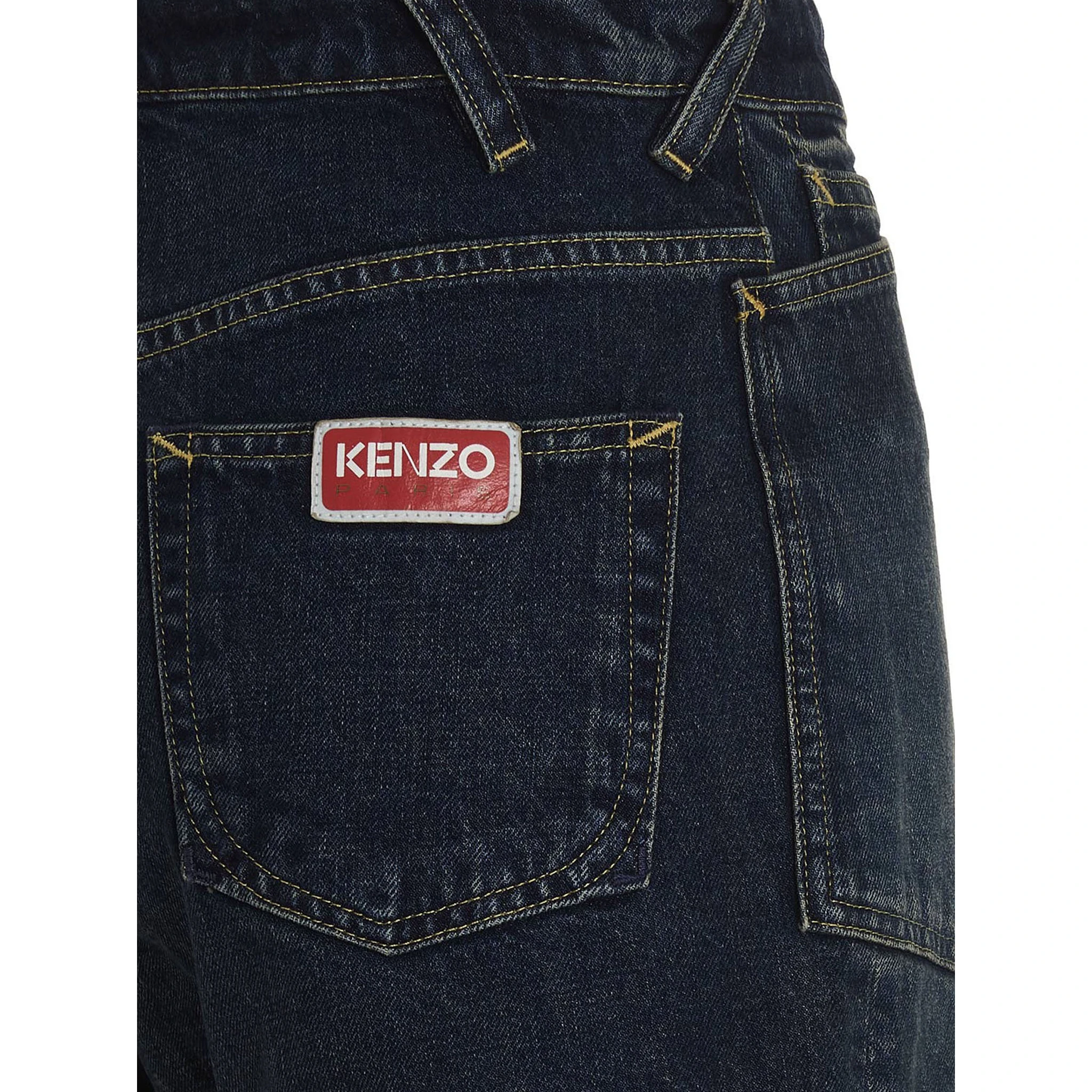 Blue Cotton Bermuda Shorts