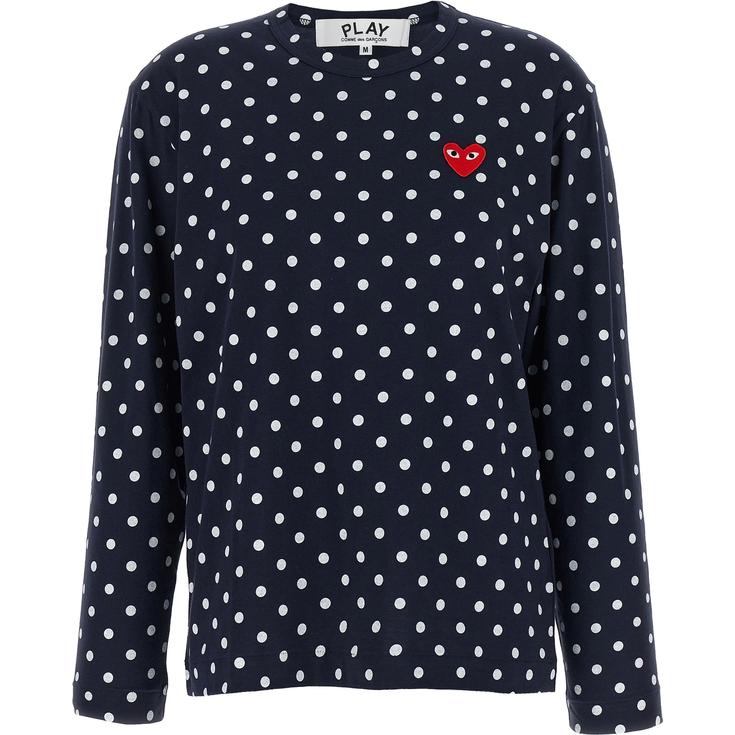 Blue Cotton Long Sleeve T-Shirt