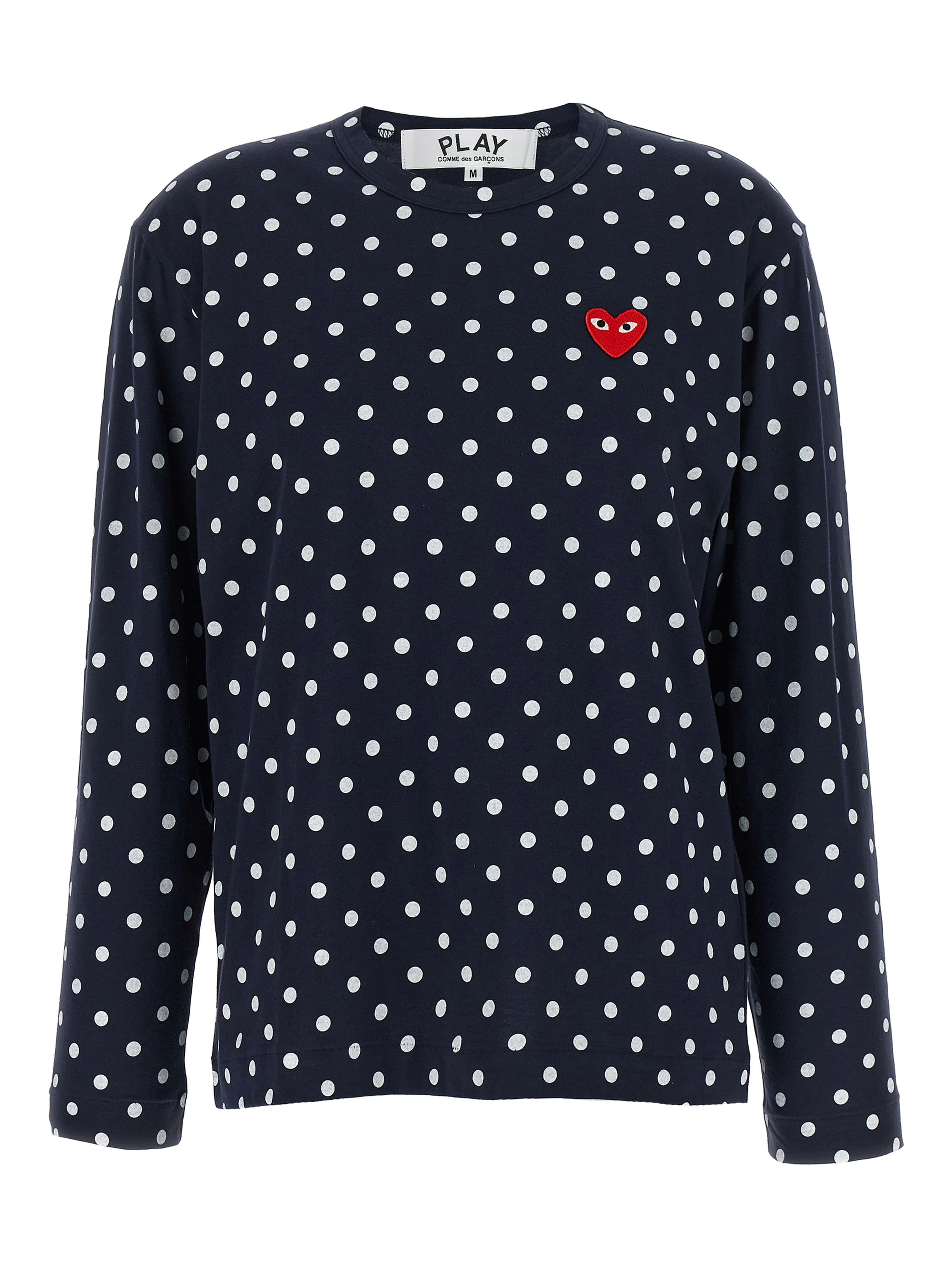 Blue Cotton Long Sleeve T-Shirt