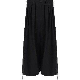 Black Triacetate Casual Pants