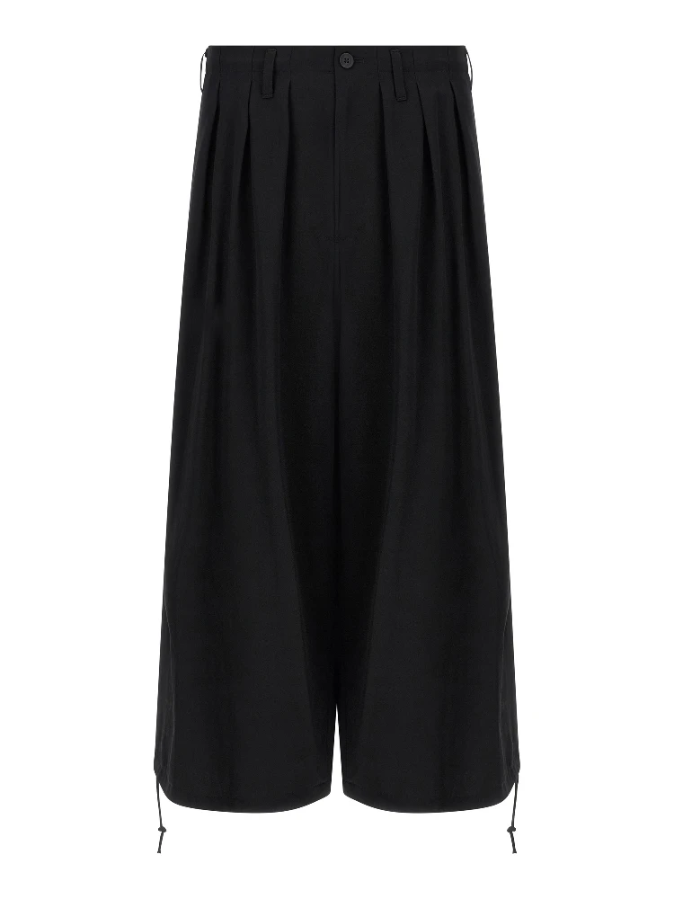 Black Triacetate Casual Pants