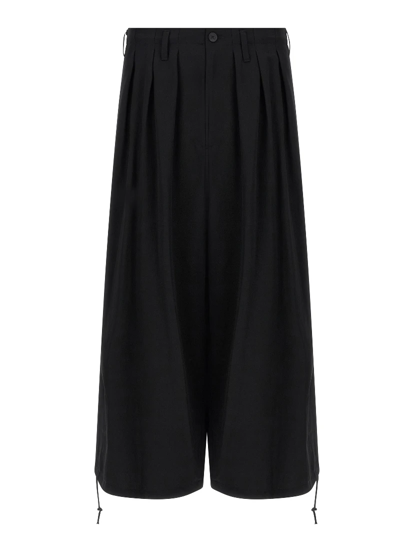 Black Triacetate Casual Pants