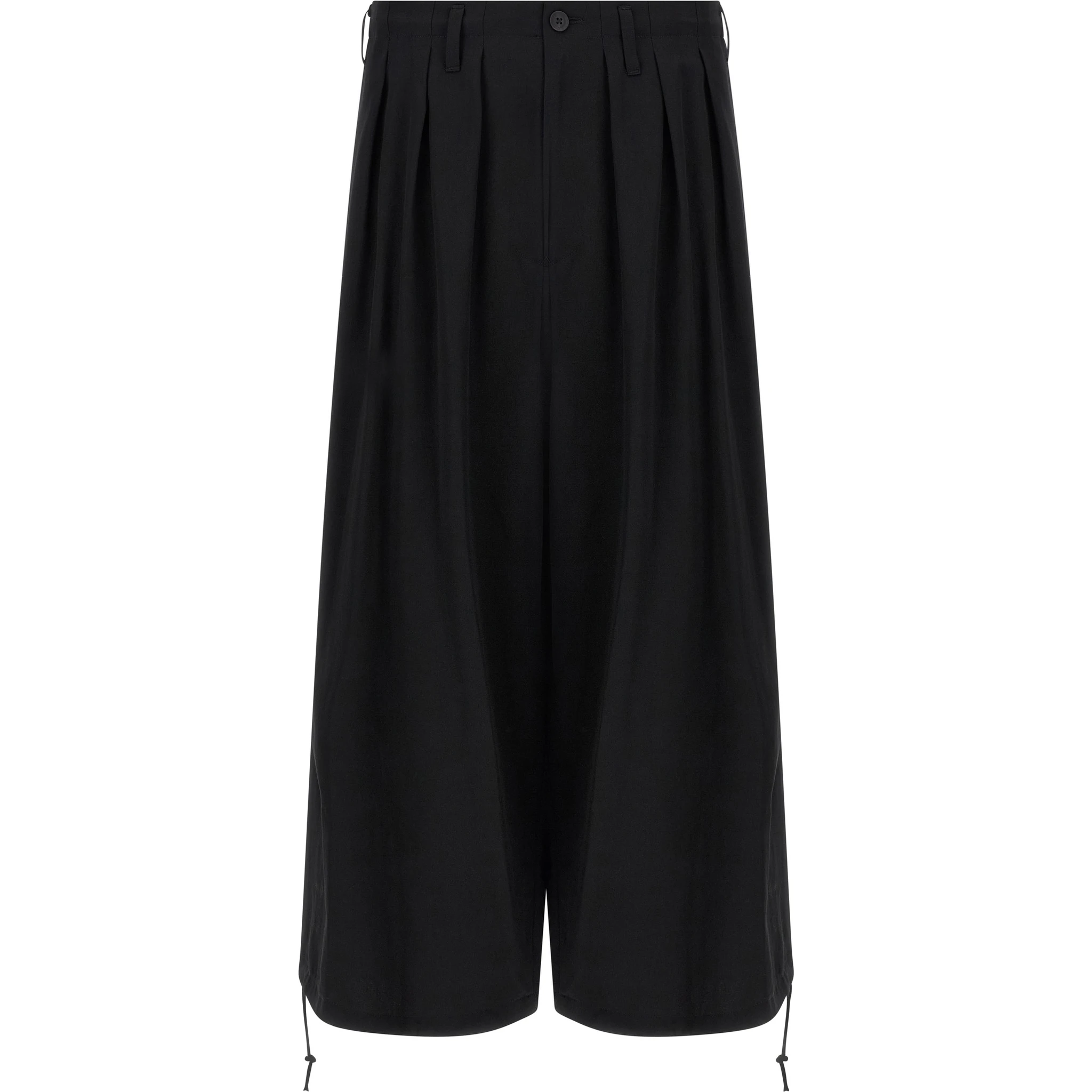 Black Triacetate Casual Pants
