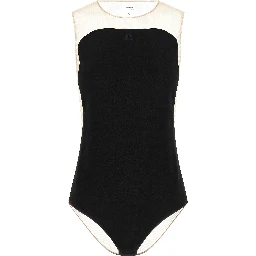 Black Polyester Bodysuit