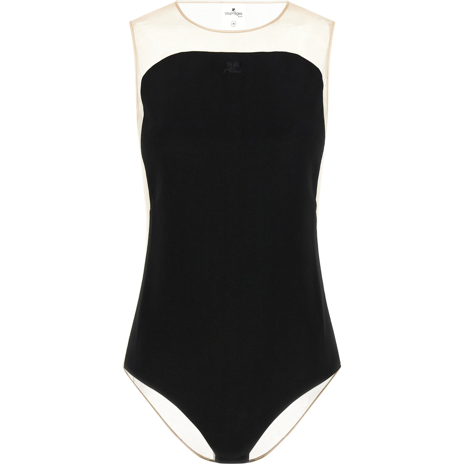 Black Polyester Bodysuit
