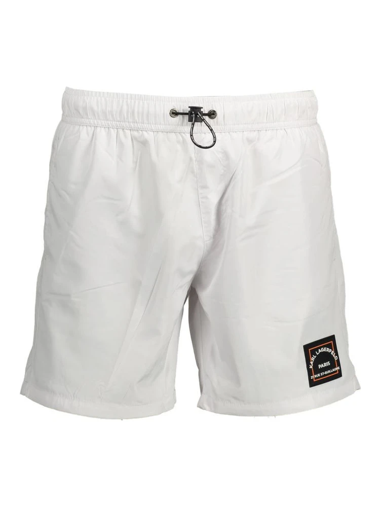 Bianco Polyester Men's Swim Boxer