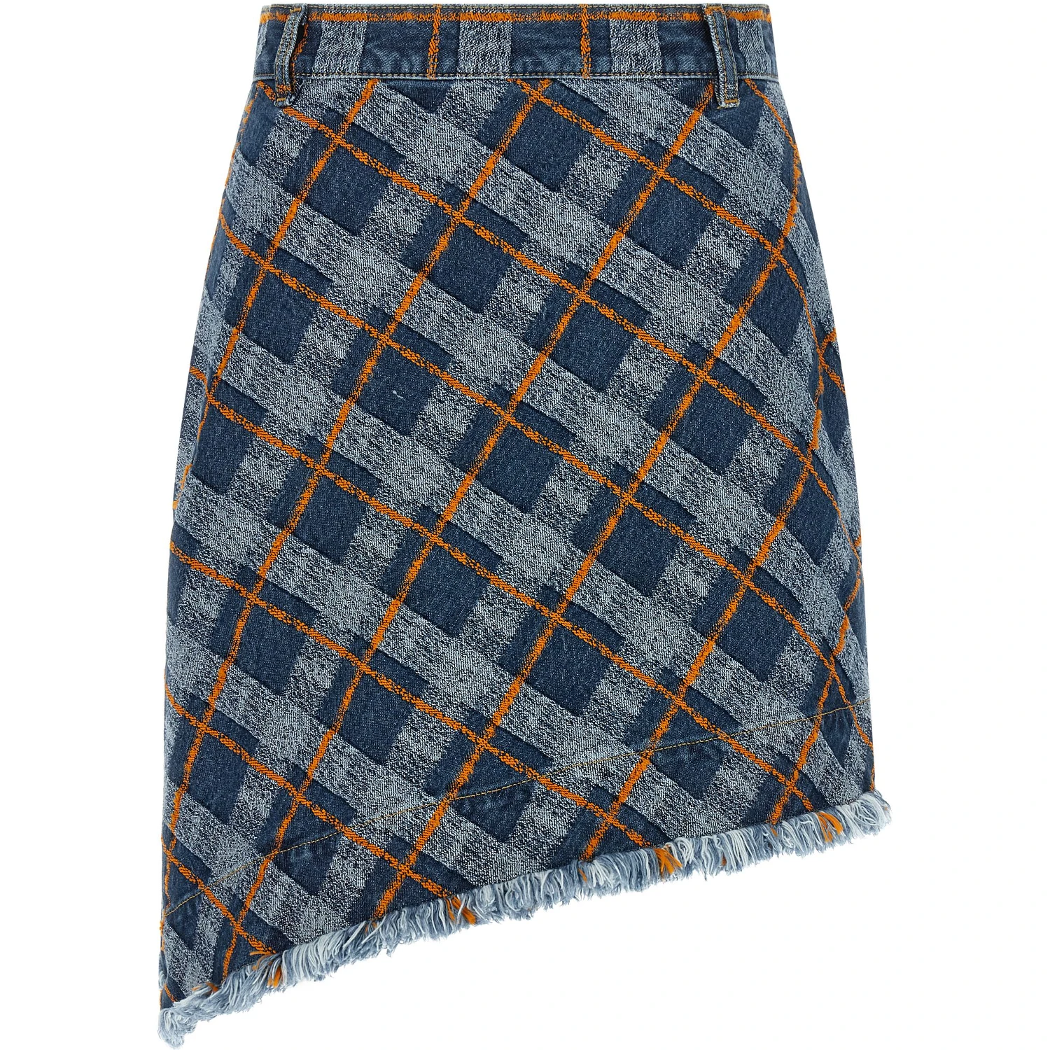 Blue Cotton Long Skirt
