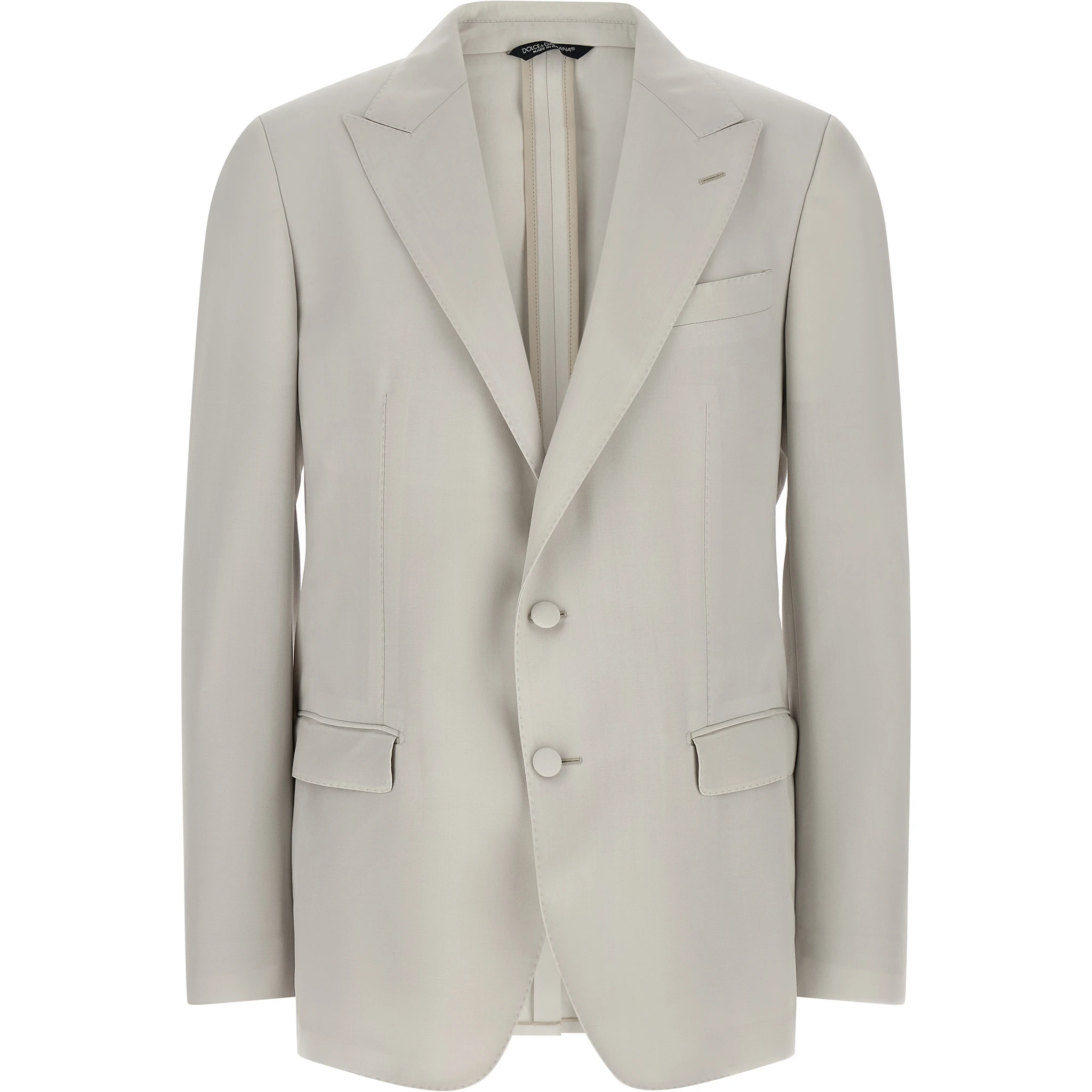 Gray Virgin Wool Blazer