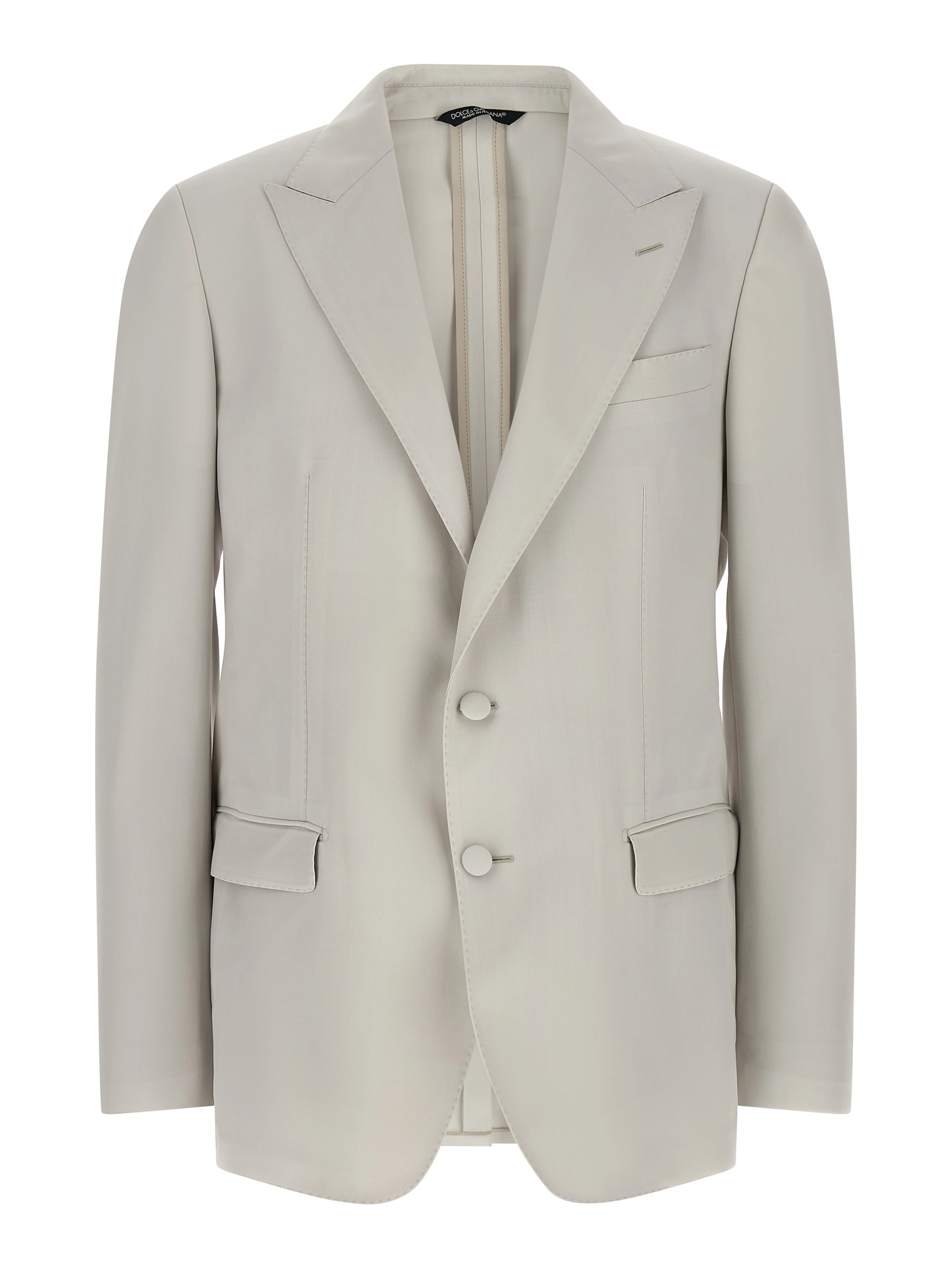 Gray Virgin Wool Blazer