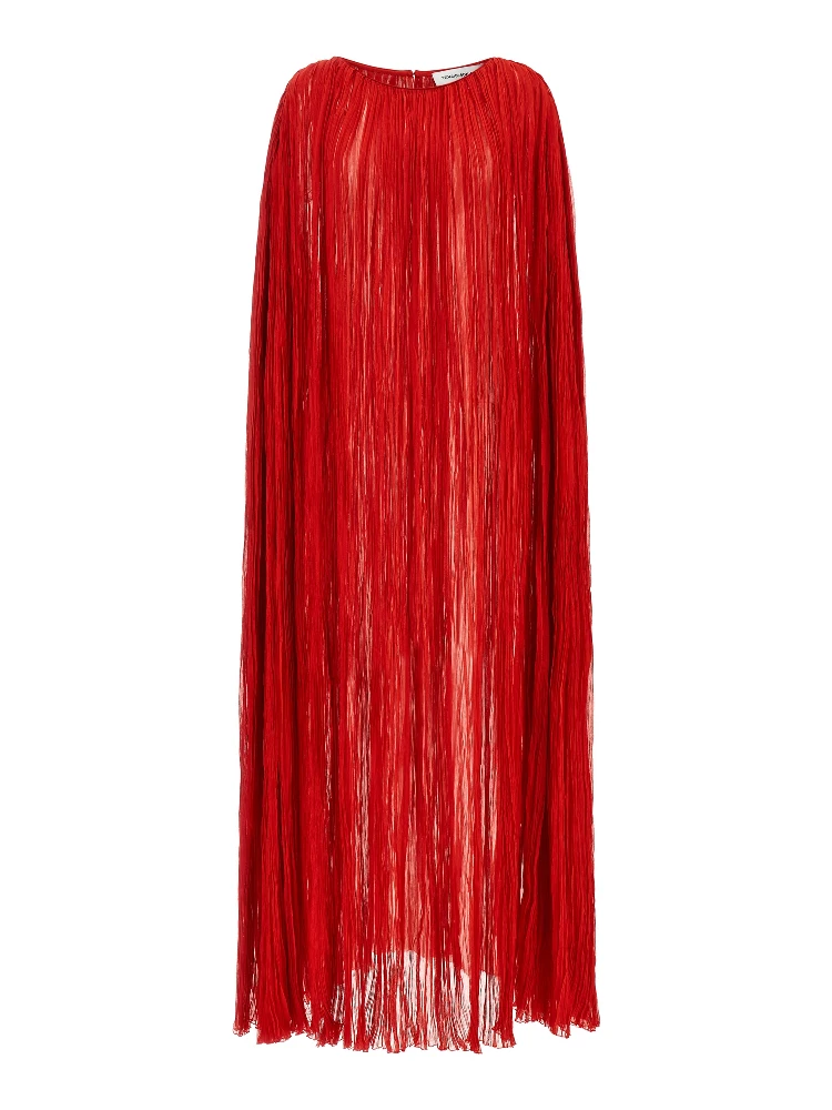 Multicolor Silk Long Dress