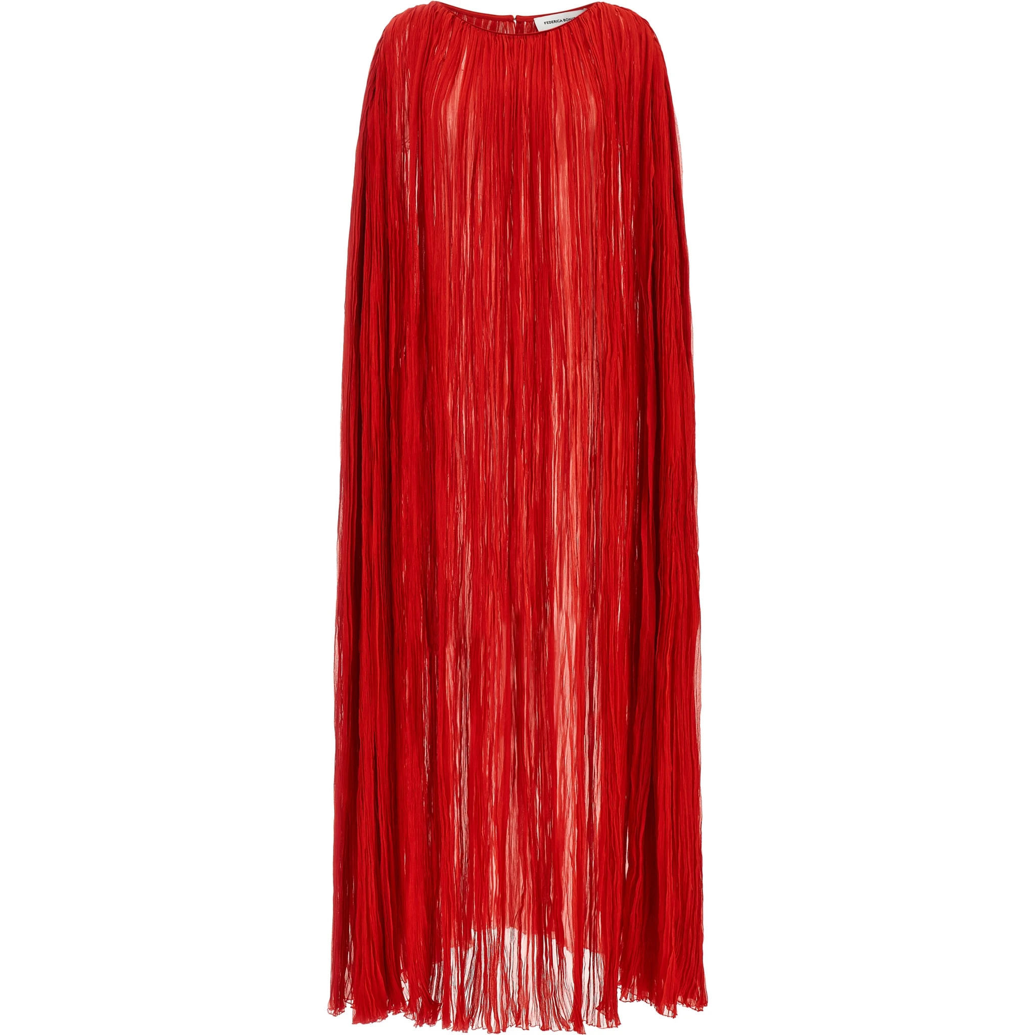 Multicolor Silk Long Dress