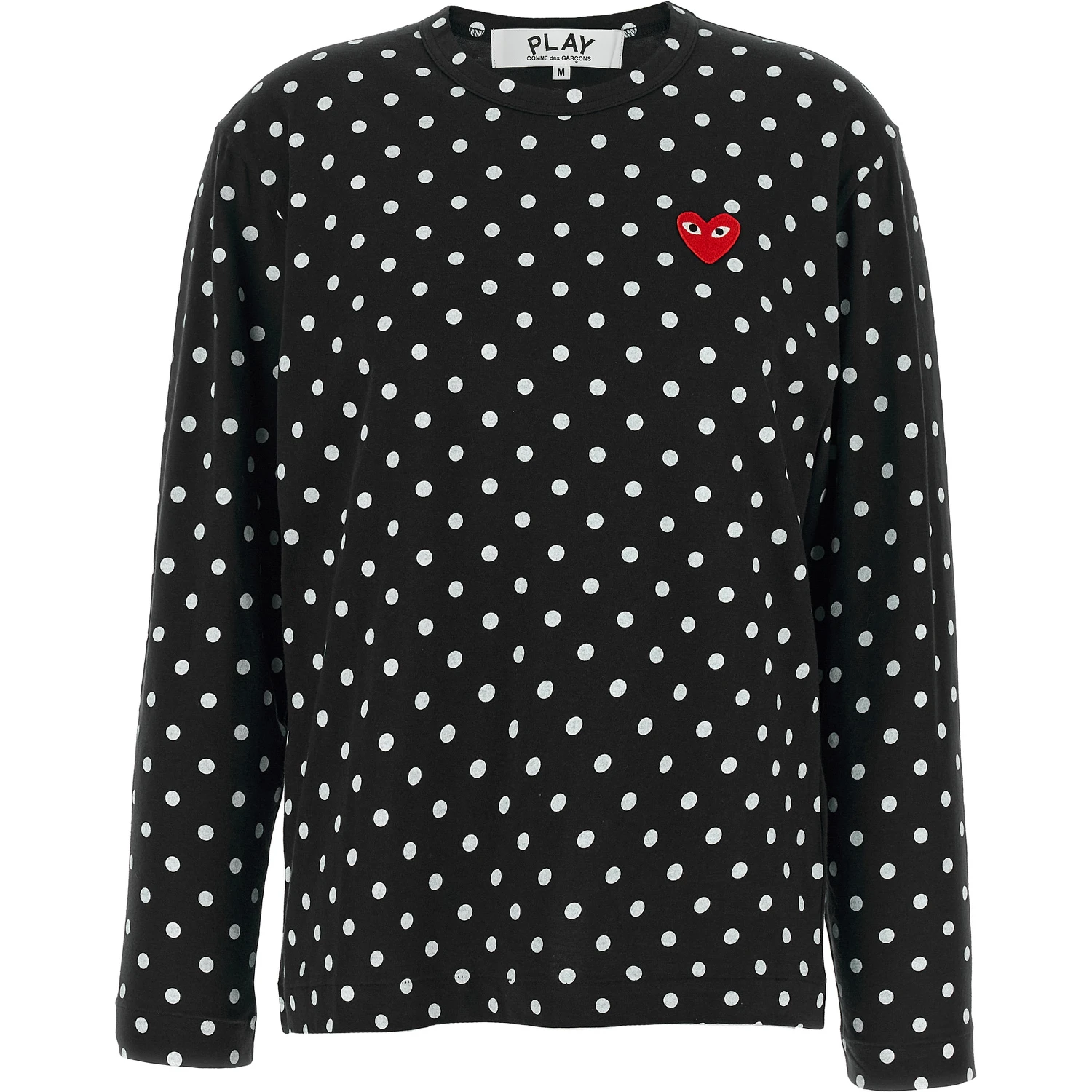 Black Cotton Long Sleeve T-Shirt