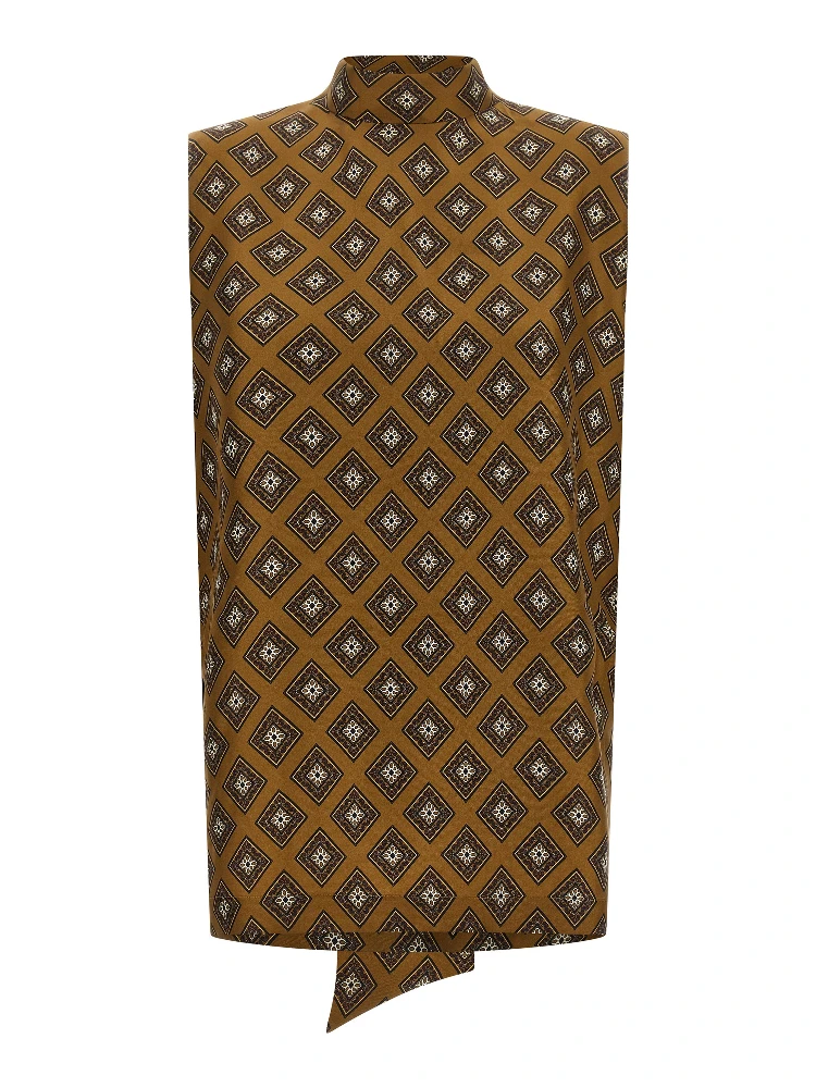 Brown Silk Blouse