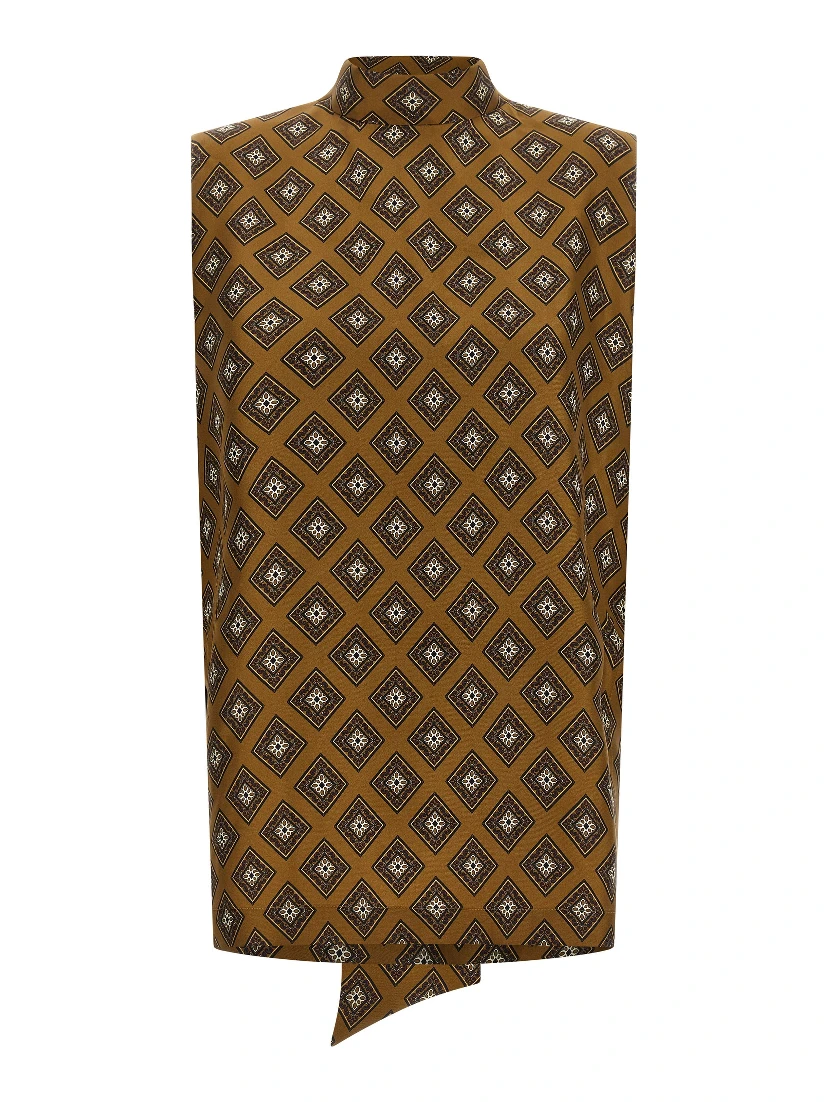 Brown Silk Blouse