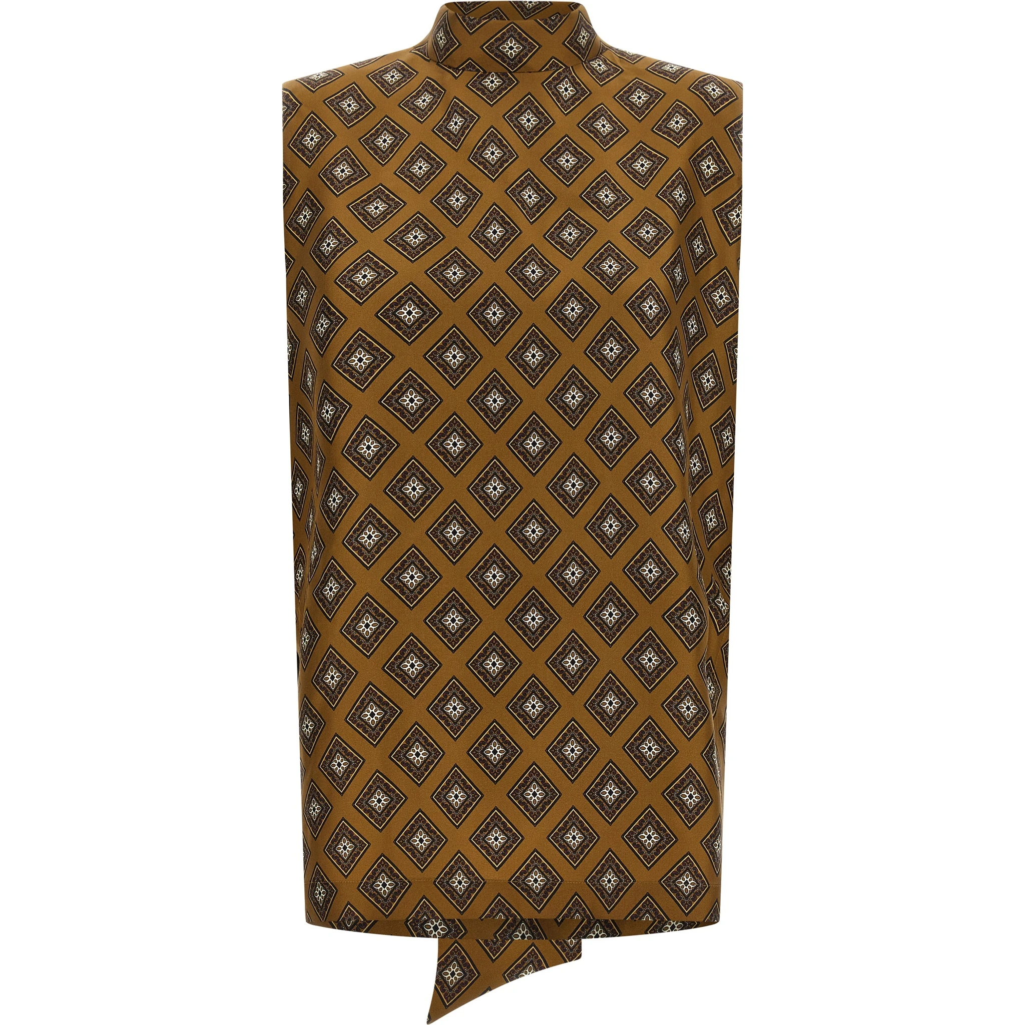 Brown Silk Blouse