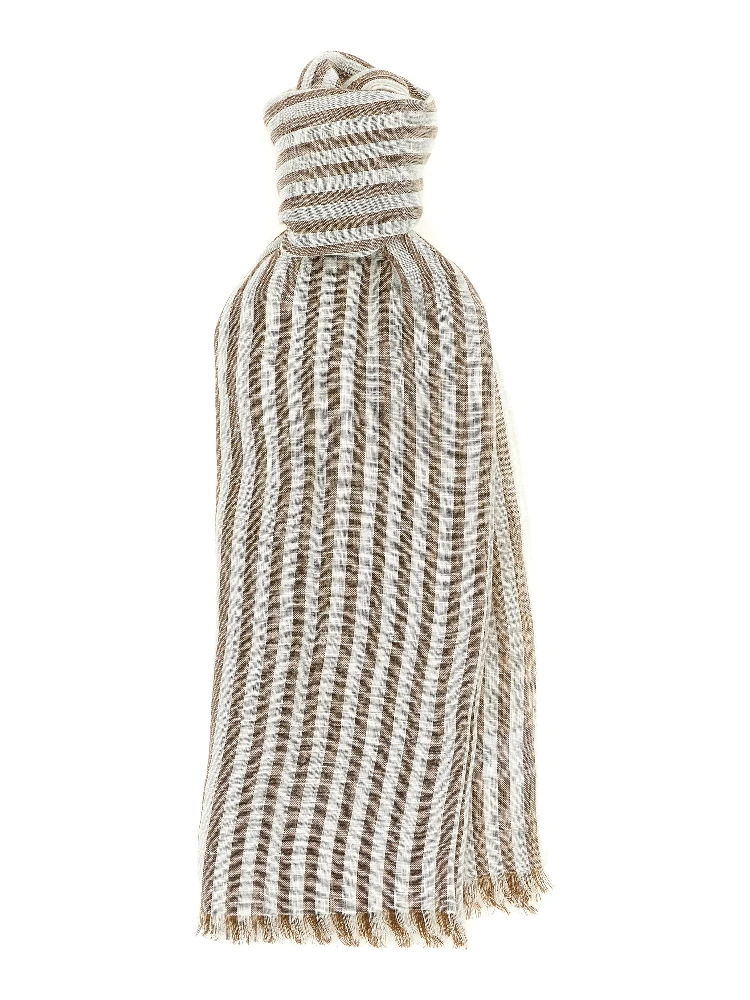 Brown Linen Scarf