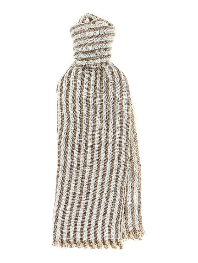 Brown Linen Scarf