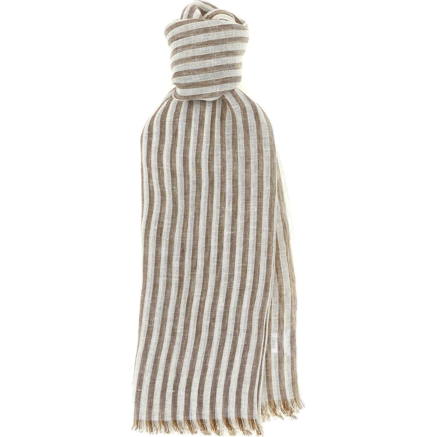 Brown Linen Scarf