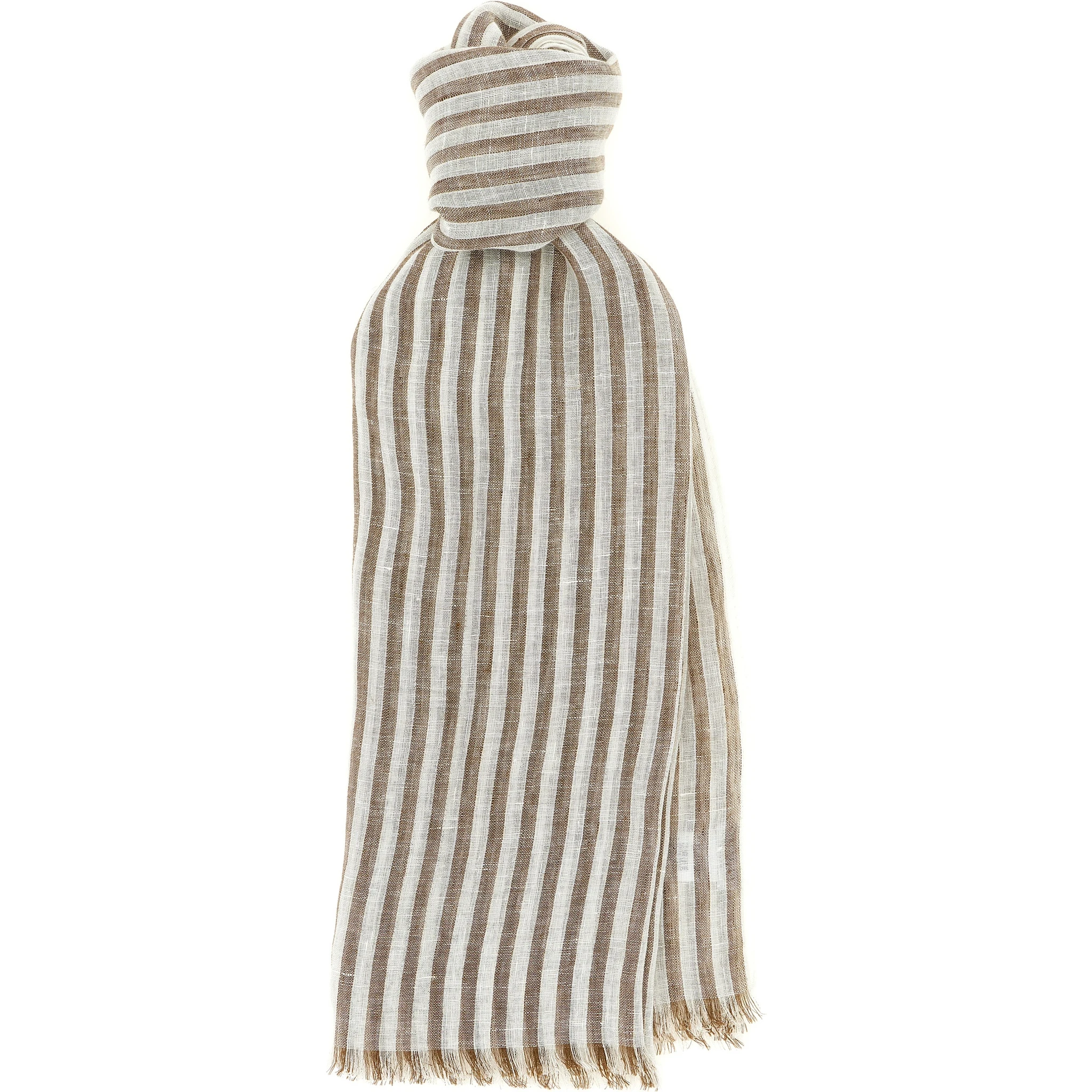 Brown Linen Scarf