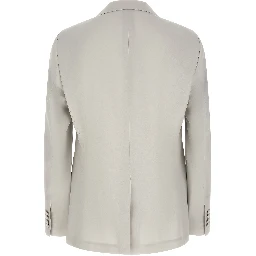 Gray Virgin Wool Blazer