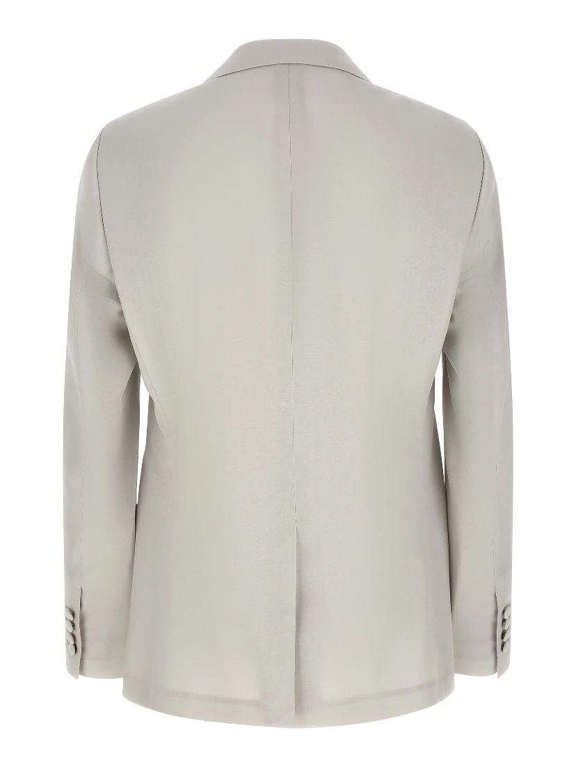 Gray Virgin Wool Blazer