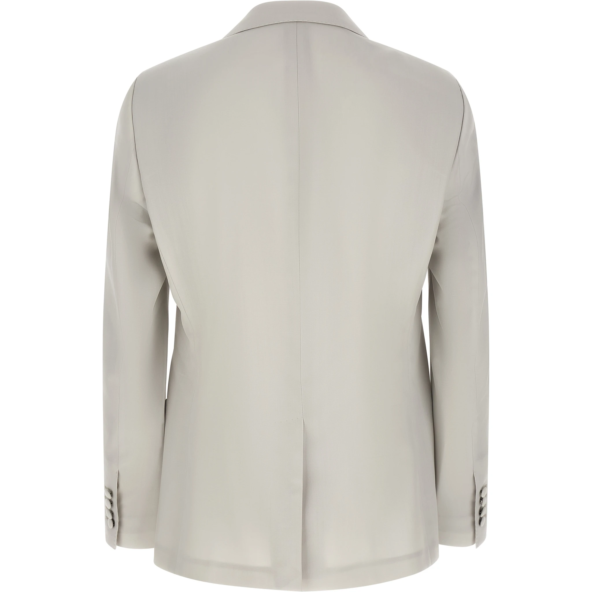 Gray Virgin Wool Blazer