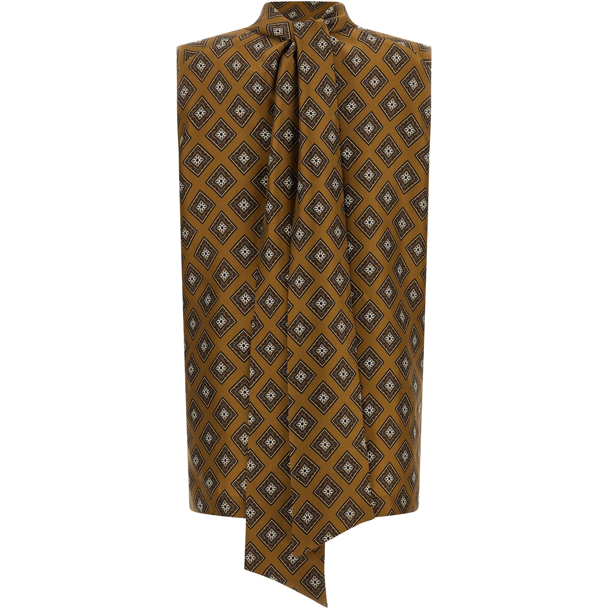 Brown Silk Blouse