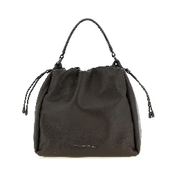 Brown Lamb Leather Handbag