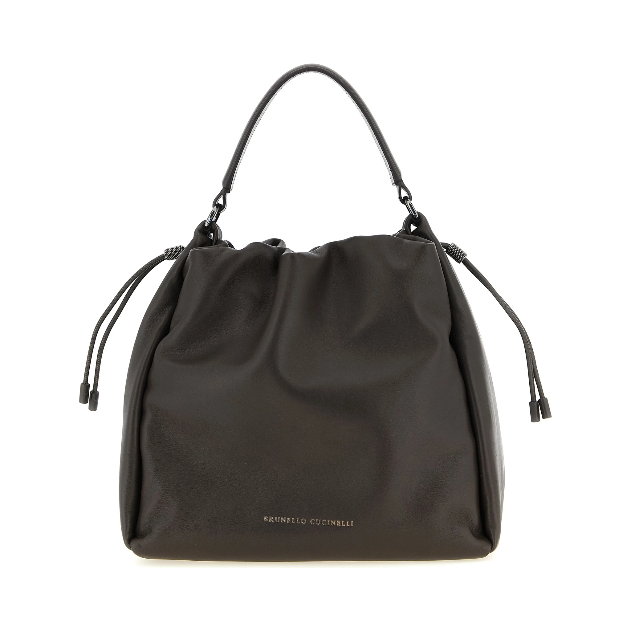 Brown Lamb Leather Handbag