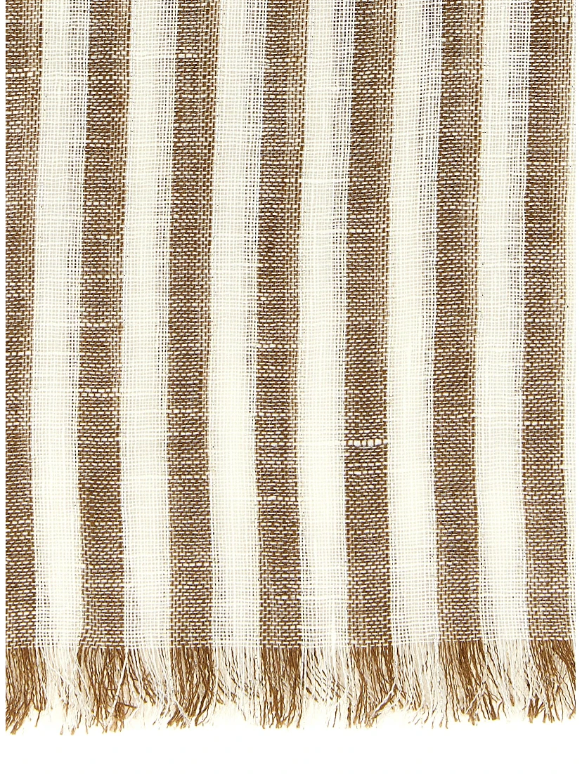Brown Linen Scarf