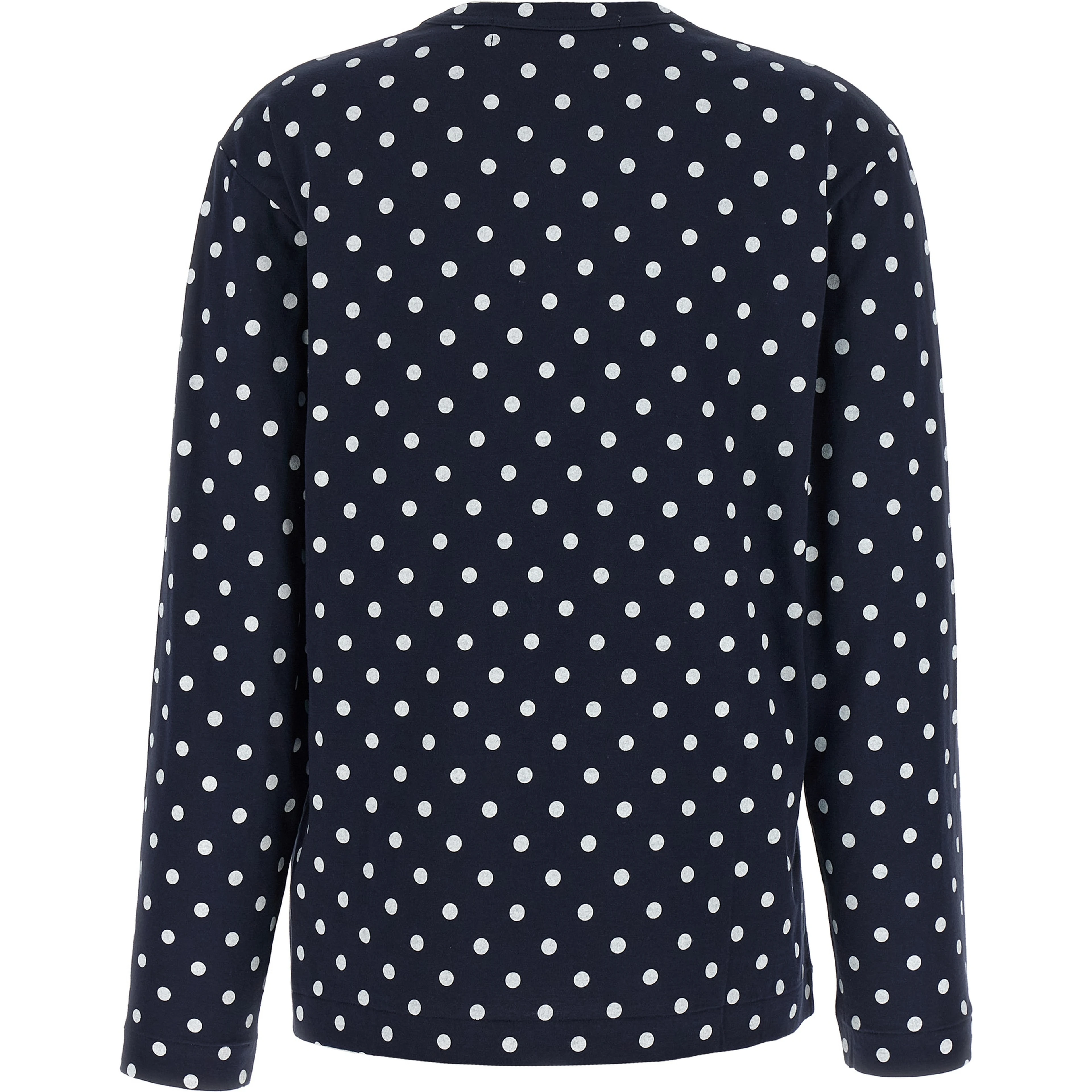 Blue Cotton Long Sleeve T-Shirt