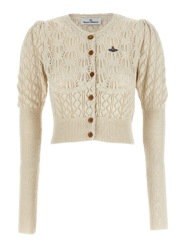 Beige Cotton Cardigan
