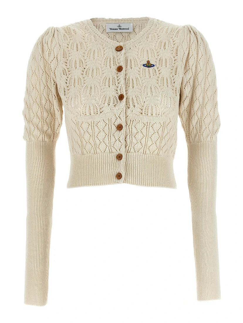 Beige Cotton Cardigan