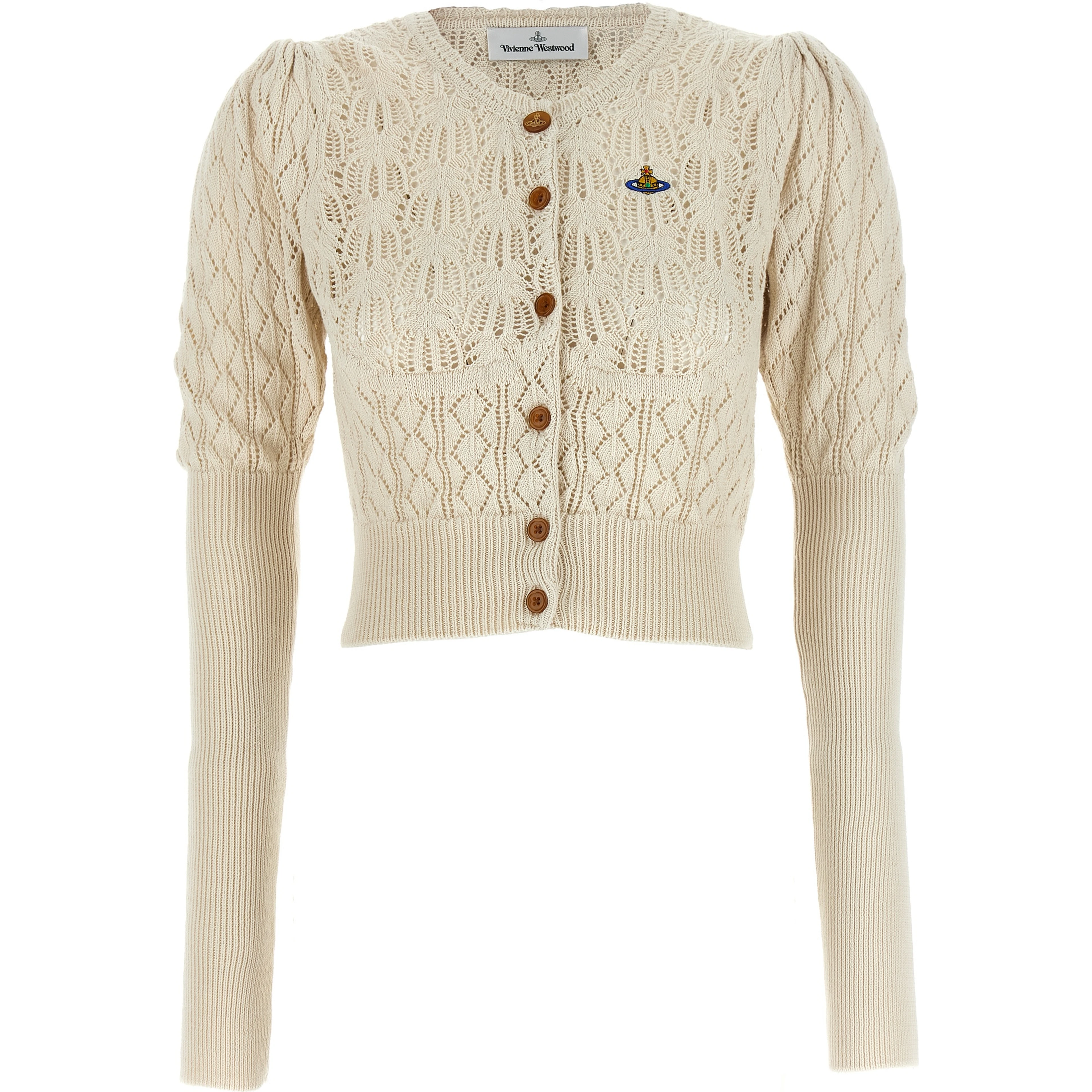 Beige Cotton Cardigan