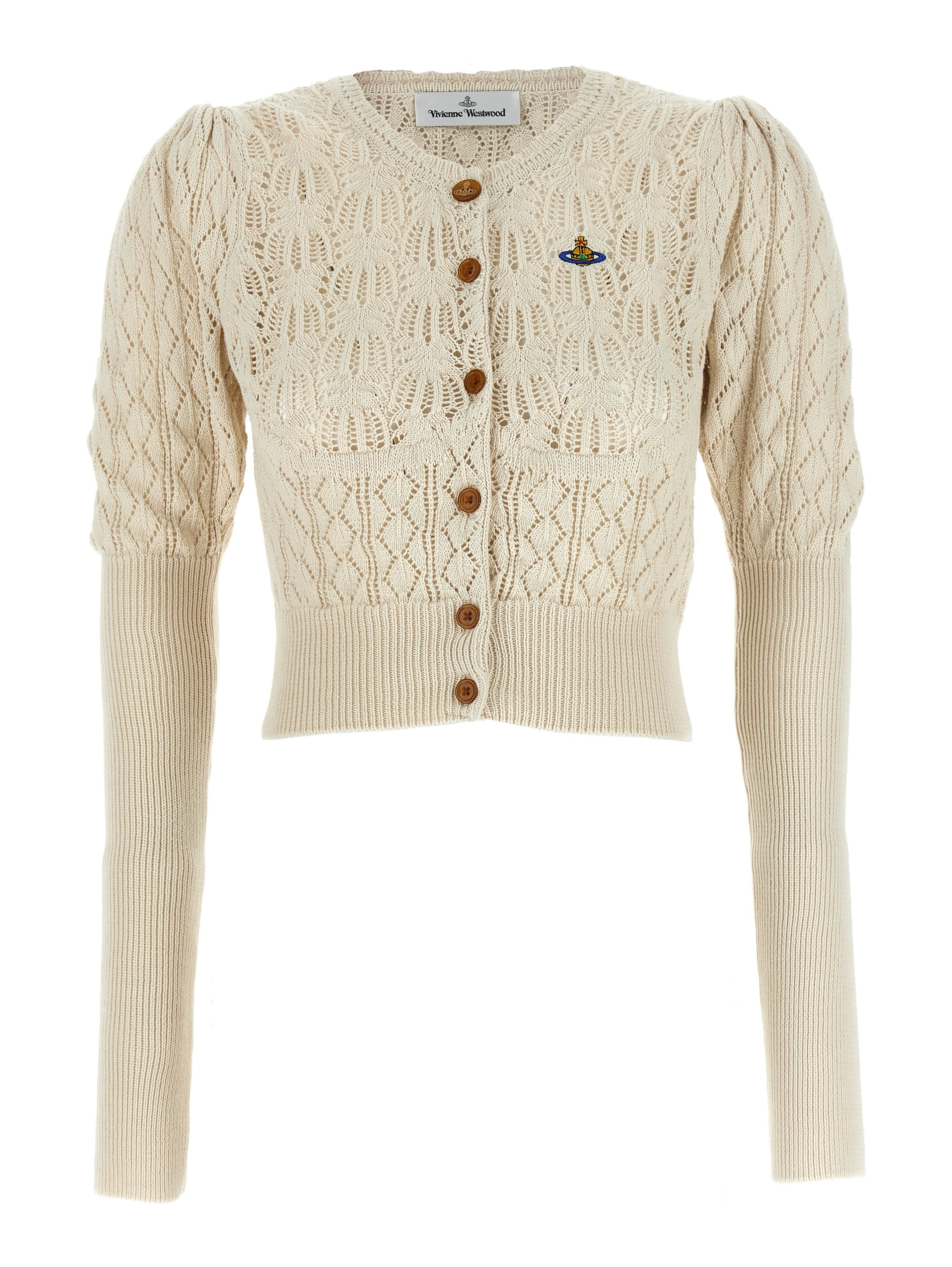 Beige Cotton Cardigan
