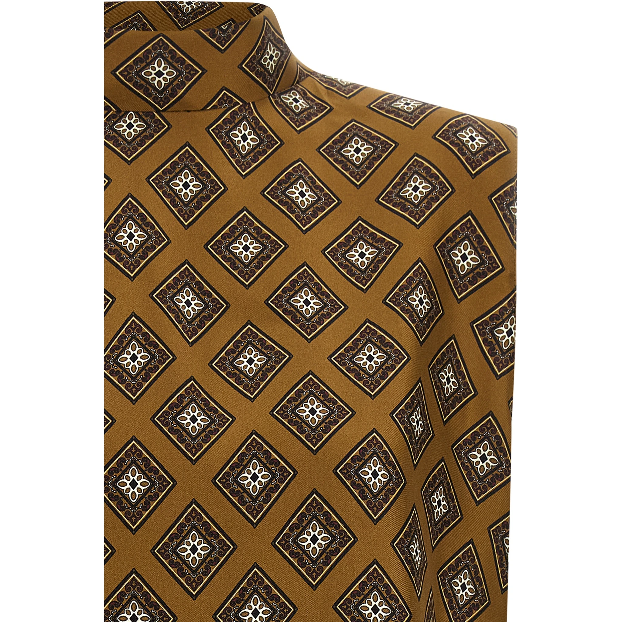 Brown Silk Blouse