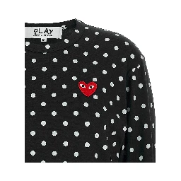 Black Cotton Long Sleeve T-Shirt