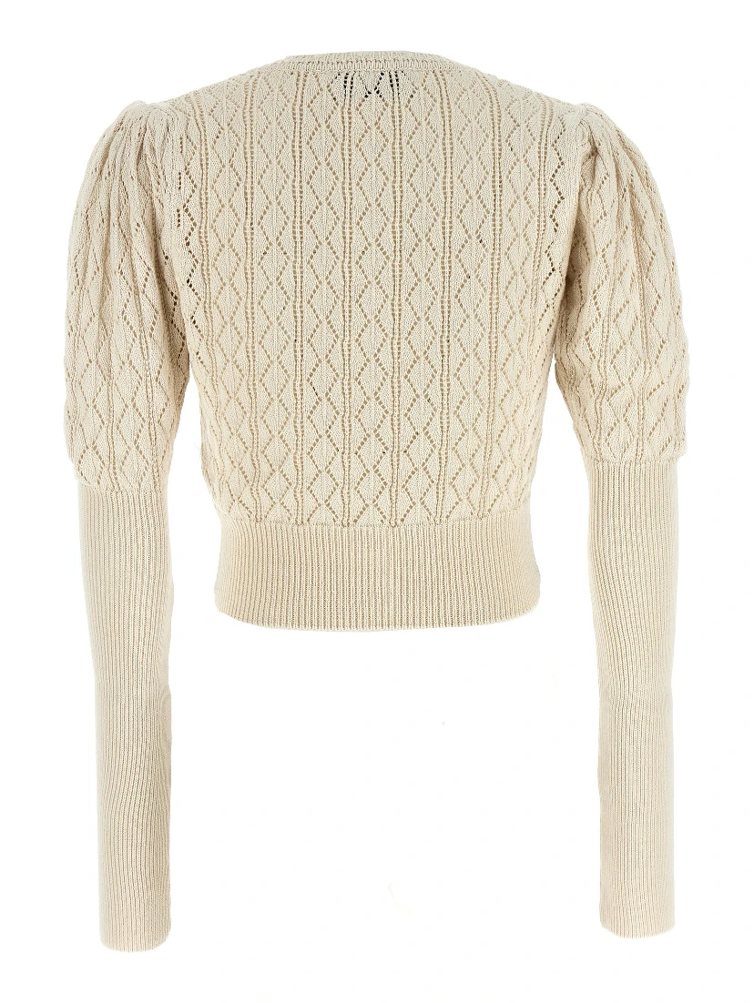 Beige Cotton Cardigan