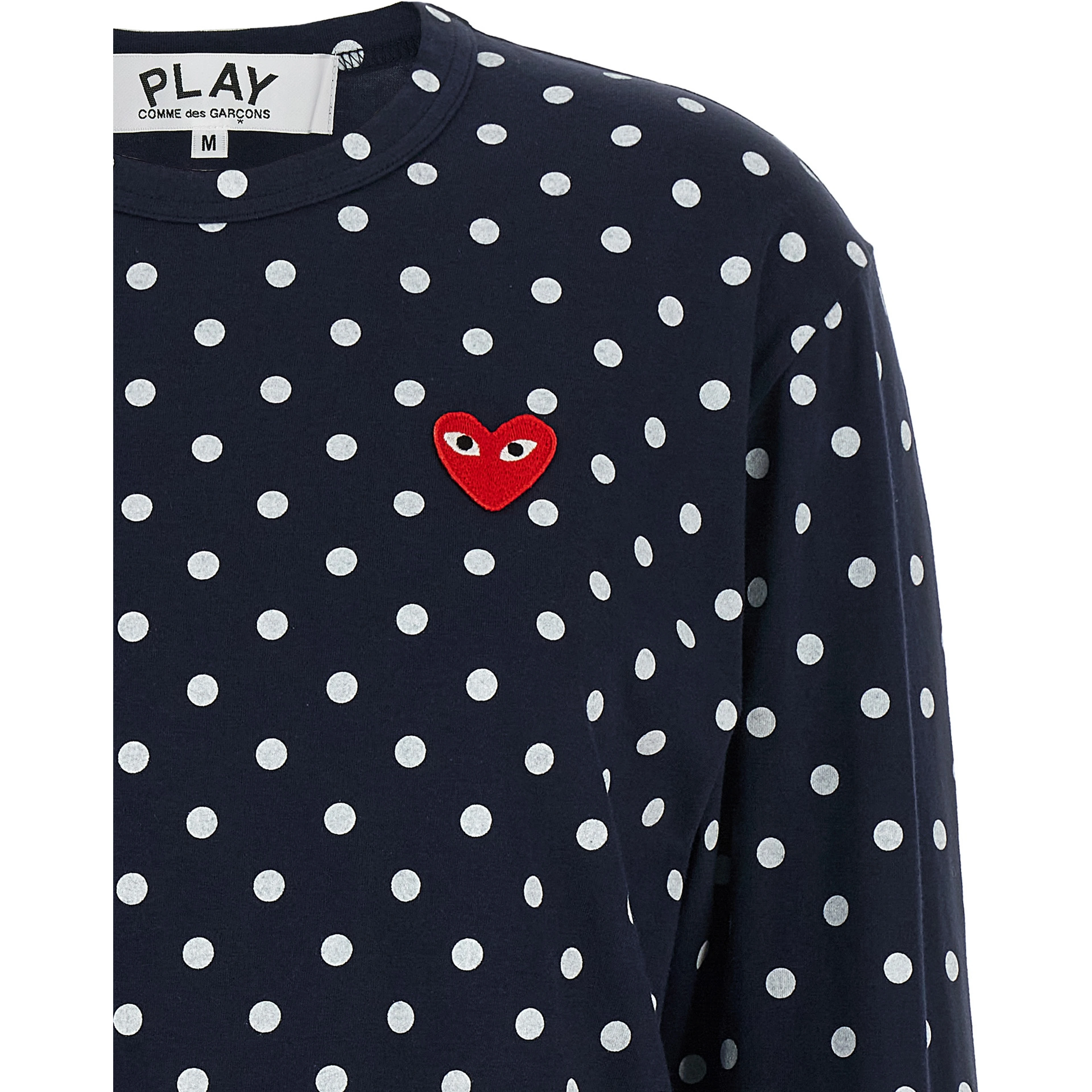 Blue Cotton Long Sleeve T-Shirt