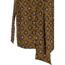 Brown Silk Blouse