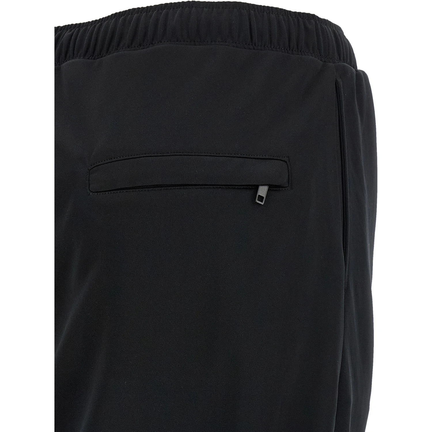 Black Polyester Long Skirt