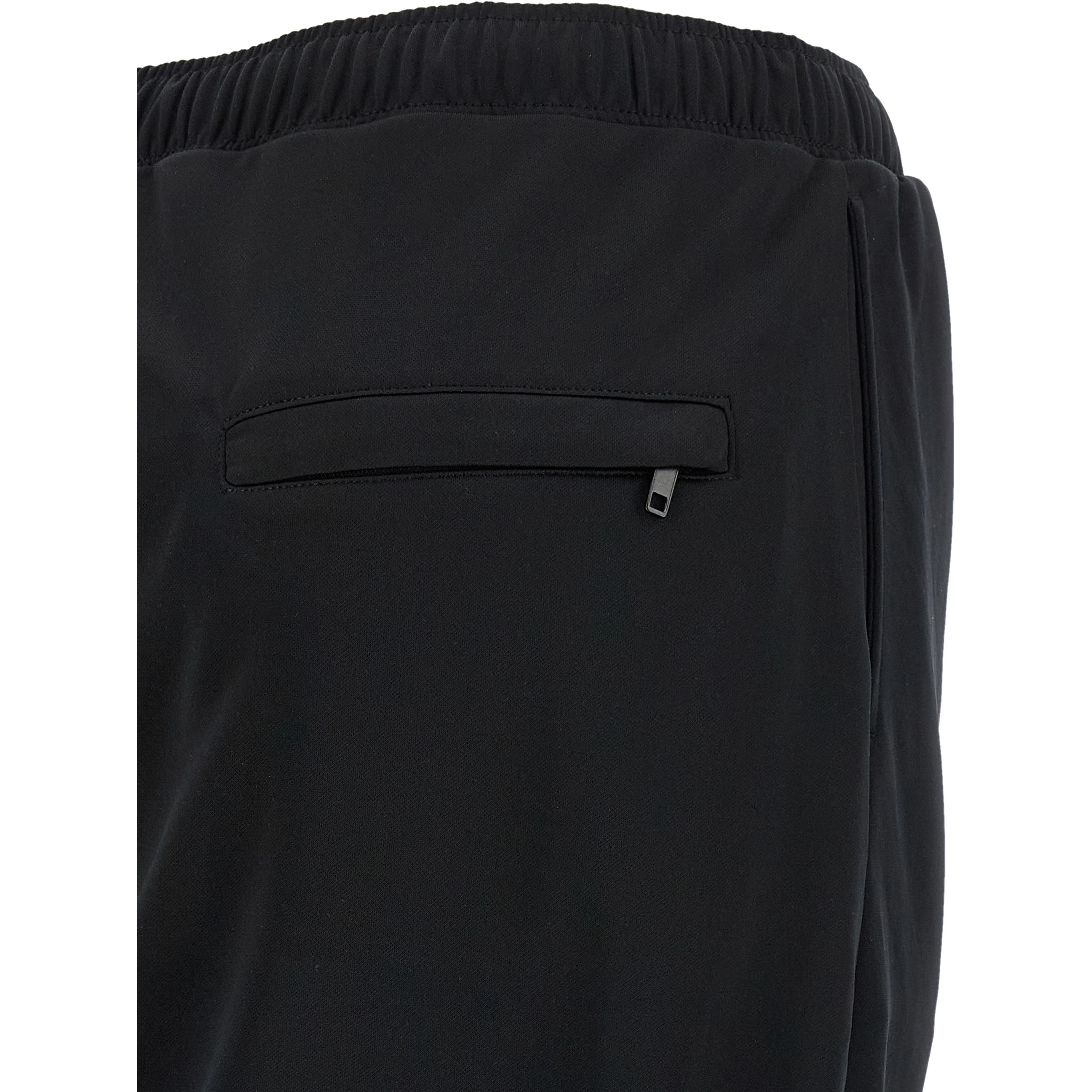 Black Polyester Long Skirt