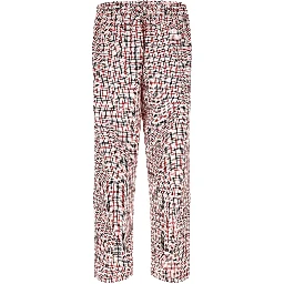 Multicolor Polyester Casual Pants