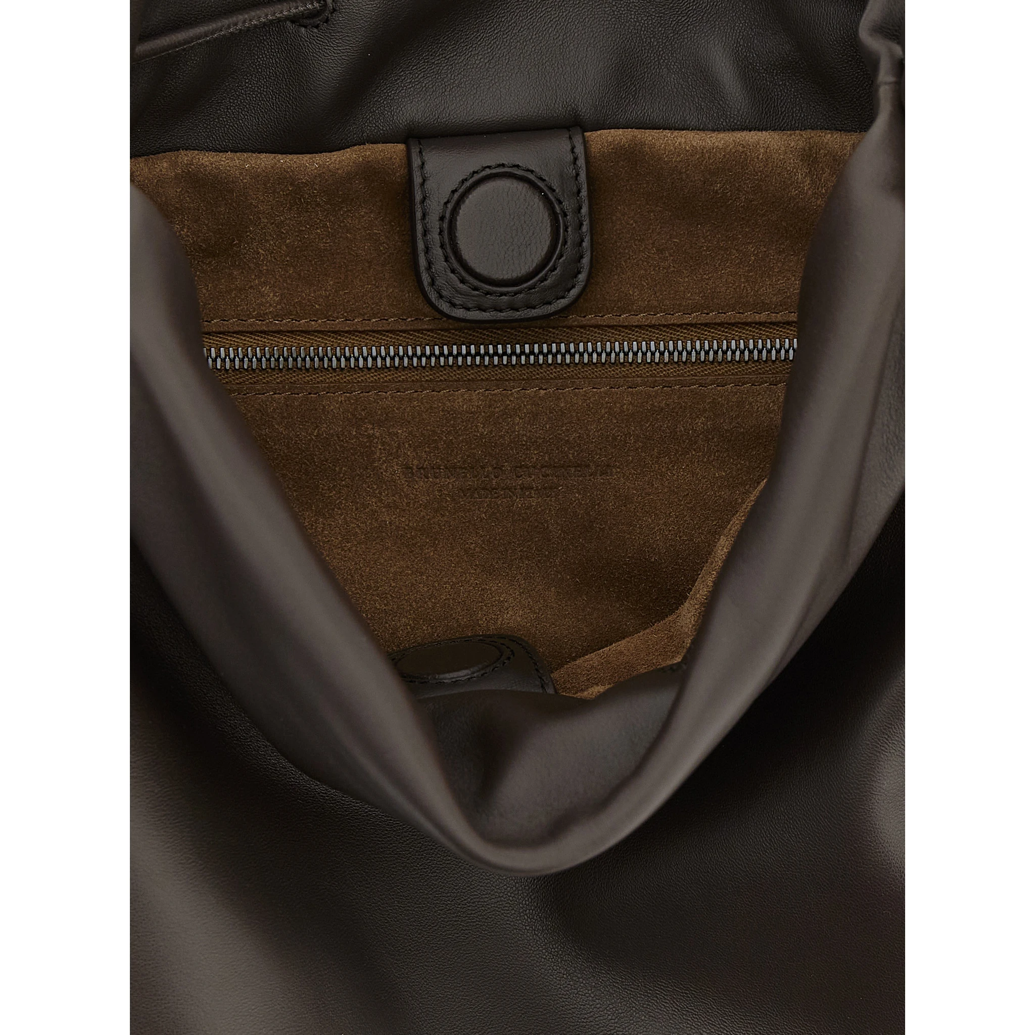 Brown Lamb Leather Handbag