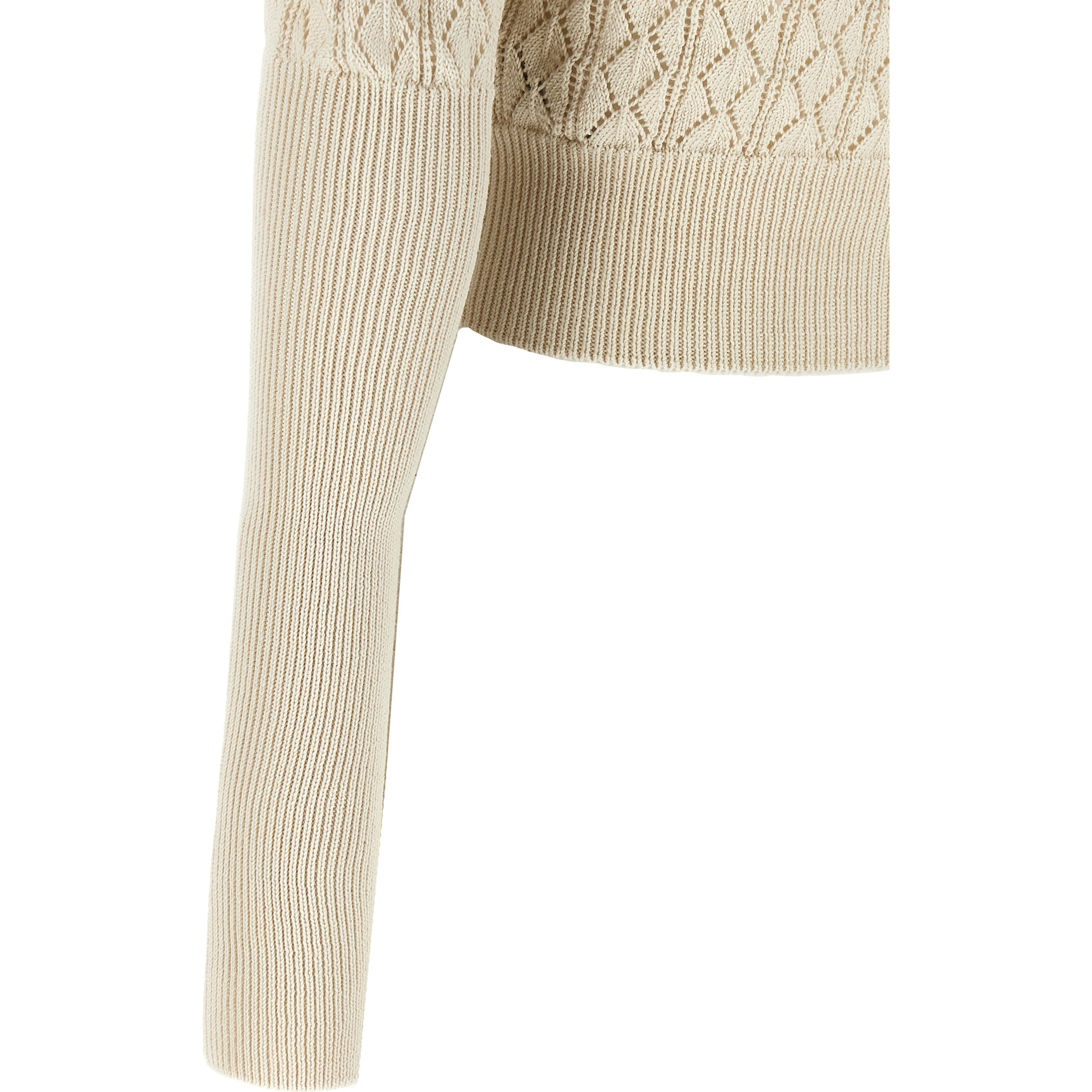 Beige Cotton Cardigan