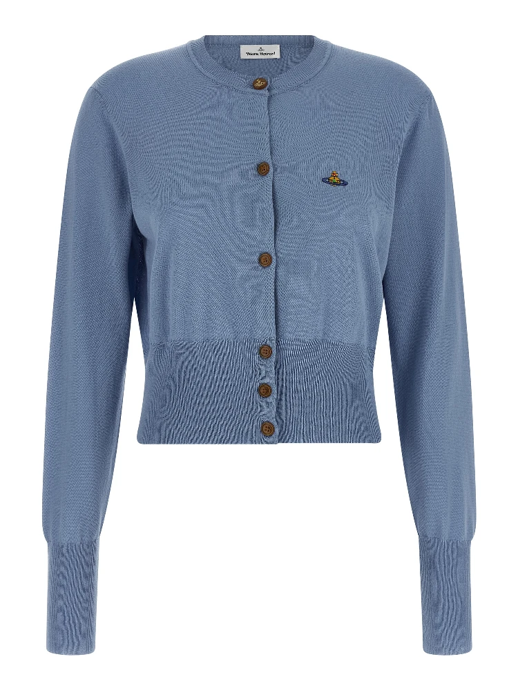Blue Cotton Cardigan