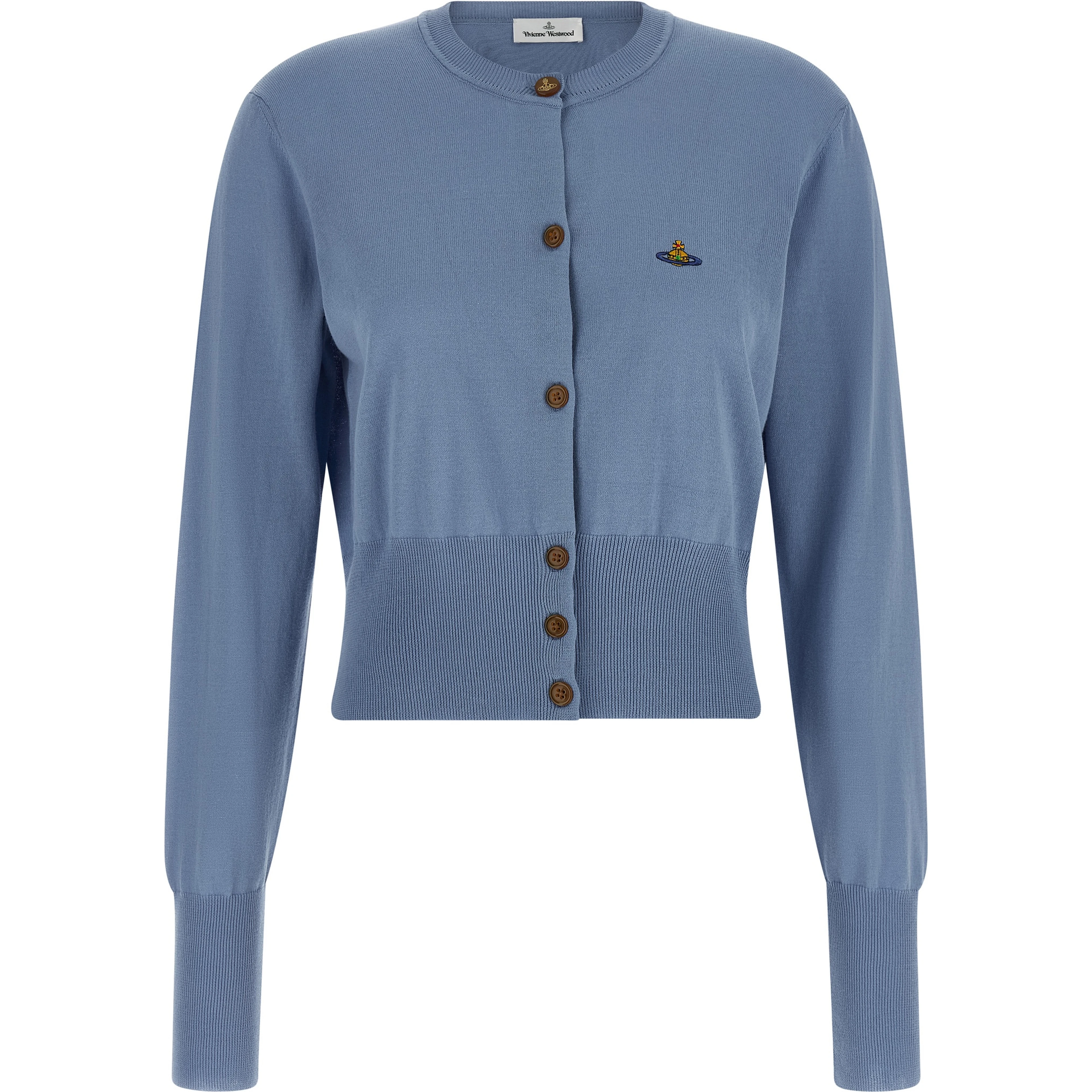 Blue Cotton Cardigan