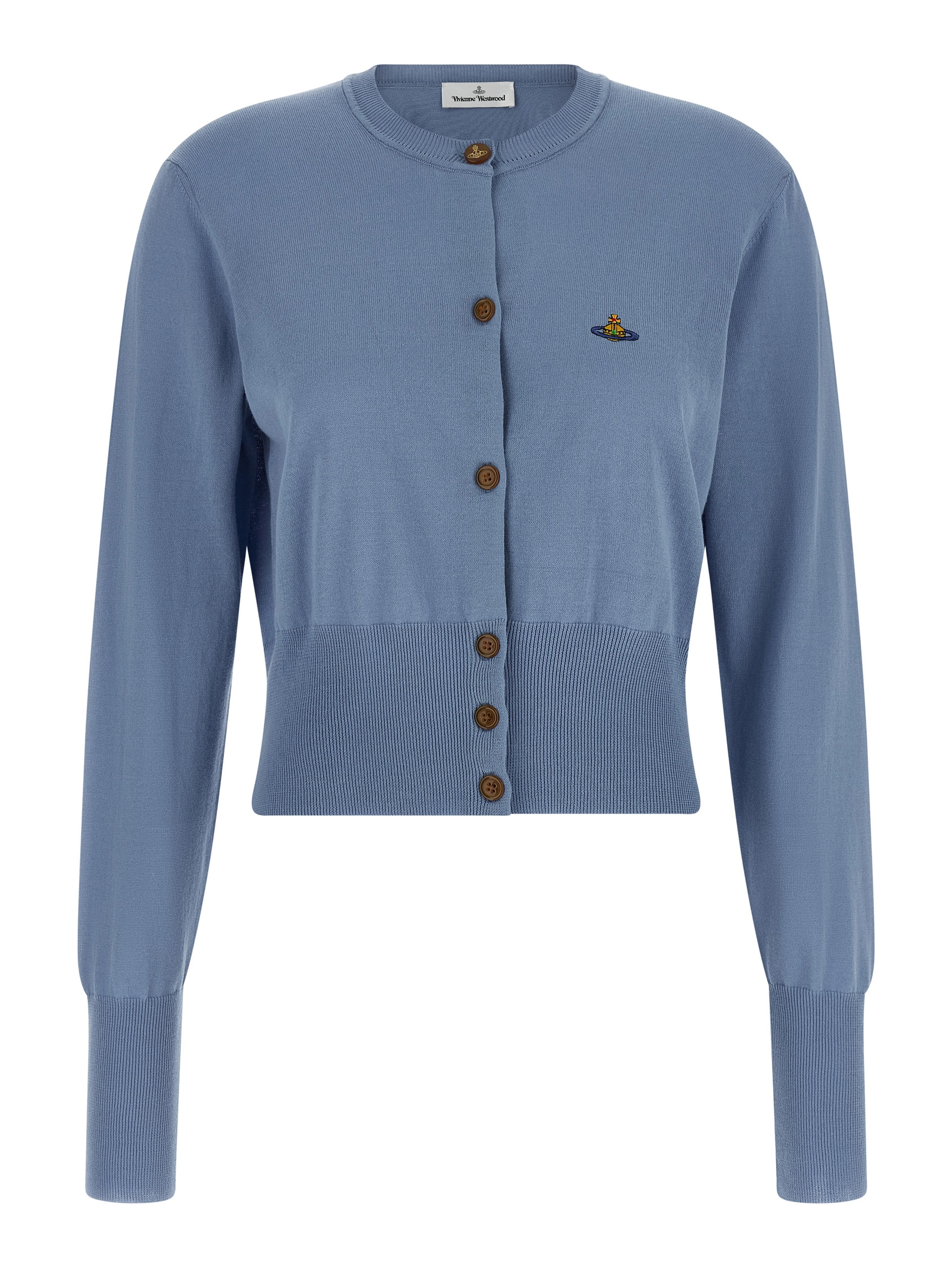 Blue Cotton Cardigan